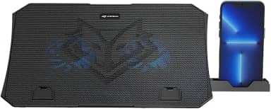 Base para Notebook C3Tech NBC-40BK 15,6' Preto Refrigerada com 2 Cooler Fans com Led Azul, 5 niveis de ajuste de altura, USB Adicional, compativel com notebooks até 15,6', suporte para celular