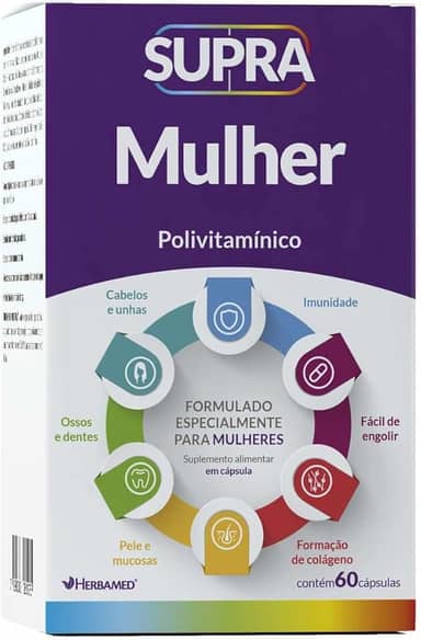 Herbamed Supra Mulher Polivitamínico - 60 Cápsulas -
