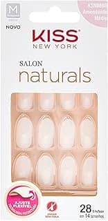 Kiss New York Unha Postiça Salon Natural Médio - Amendoada