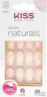 Kiss New York Unha Postiça Salon Natural Médio - Amendoada