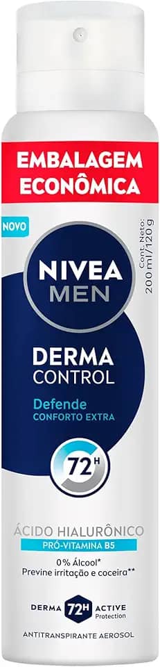 NIVEA MEN Desodorante Aerossol Derma Control Defende 200ml