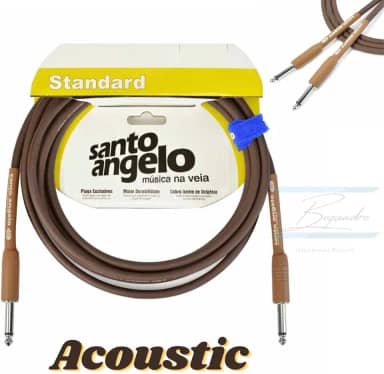 Cabo para Violão Acústico P10 4,57m 15ft Santo Angelo Acoustic Series