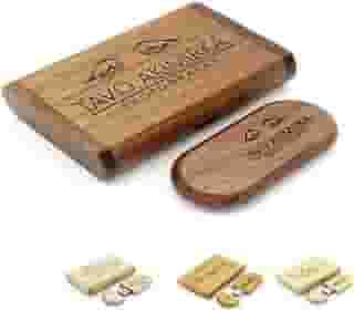 JASTER Pendrive 8 gb Usb 2.0 Cor Walnut Wood Personalizamos Com a Sua Logomarca, Nomes e Data Comemorativa