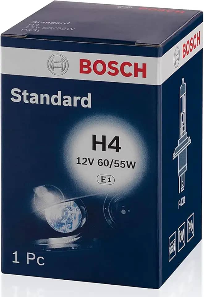Bosch Lâmpada de Farol H4 Bosch Pure Light - 12V 60/55W Halógena