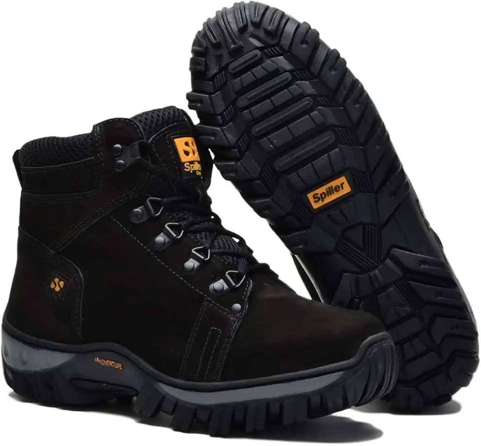 Bota Adventure Coturno Masculino Trail Spiller Shoes Casual - Preto