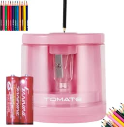 Apontador De Lápis Elétrico Automático A Pilha Com Depósito Com Refil Apontador Elétrico Automático para Lápis Escritório Escola infantil adulto