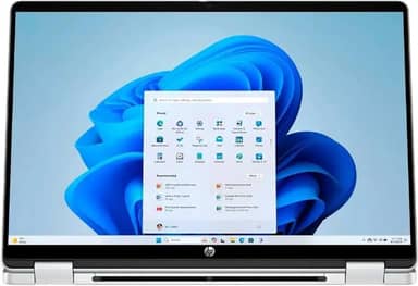 HP OmniBook 5 Flip 2 em 1 35.6 cm FHD+ Laptop com tela sensível ao toque | Intel Core 7 150U | Intel Graphics | Copilot | Retroiluminado | Prata | RAM DDR5 de 16 GB | SSD de 512 GB | Windows 11 Pro |