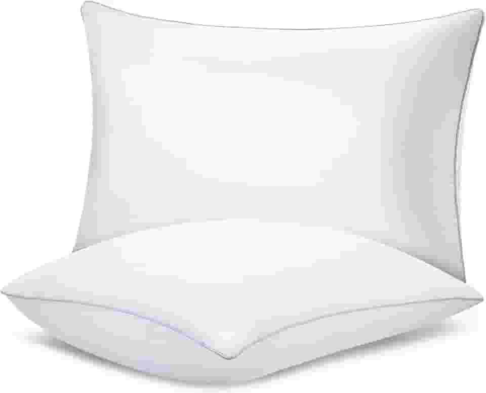 Piwaal Almofadas de cama para dormir 2 Pack, Conjunto de 2 almofadas de tamanho normal, enchimento alternativo para baixo, almofada para quem dorme de costas, de barriga para baixo ou de lado