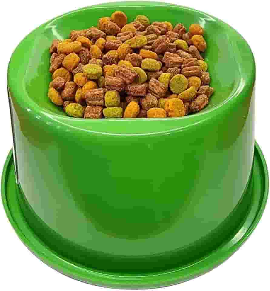 Comedouro Gato Alto Elevado Postura Correta Ergonomico Antiformiga (Verde)