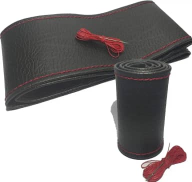 Gti Capa de volante couro Preto