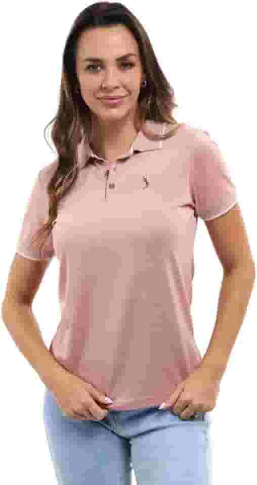 Camisa Polo Feminina Piquet Viscose Dry Ótimo Caimento