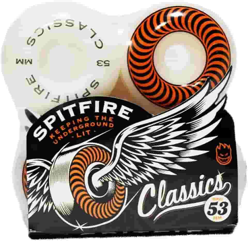 Spitfire Rodas de skate série clássica - Conjunto de 4, 53 mm - Laranja