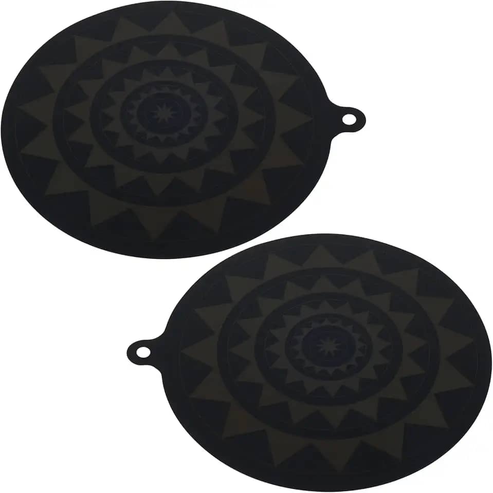 2 peças de silicone termocrômico protetor de placa de indução com gancho antiderrapante capa de fogão de indução antiarranhões reutilizável para fogão de indução de indução