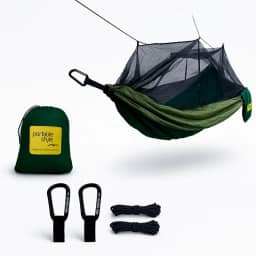 Rede de Descanso com Mosquiteiro Casal Dupla (Verde)