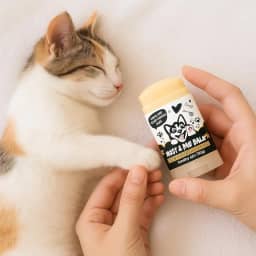 Hidratante de Patinhas e Focinhos para Pets | Bálsamo Natural com Óleo de Karité, Aloe Vera, Extrato de Laranja Doce e Glicerina | Cães e Gatos