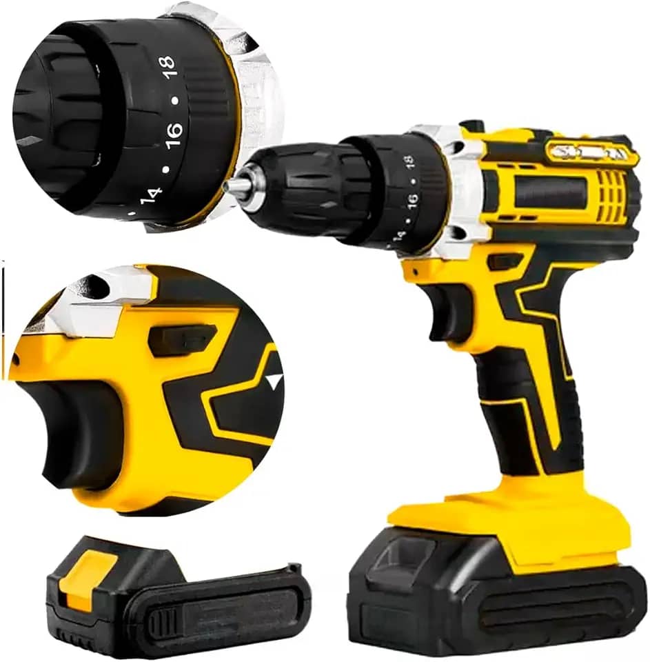 Parafusadeira Furadeira a Bateria 12V com Empunhadura Emborrachada, Bateria Recarregável e Carregador Bivolt