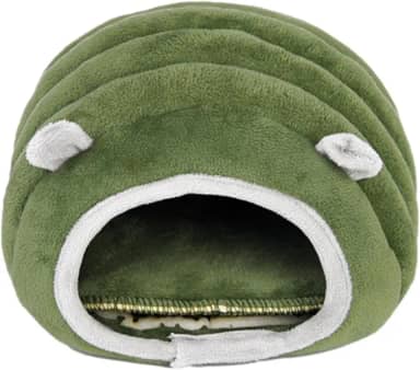 Ninho de algodão pequeno para animais de estimação, cama quente para hamster, à prova de vento, ninho de ouriço quente e confortável, ninho de hamster semi-fechado, rede para pendurar ninho de animal de estimação fofo para ratos, planador de açúcar, chinchila