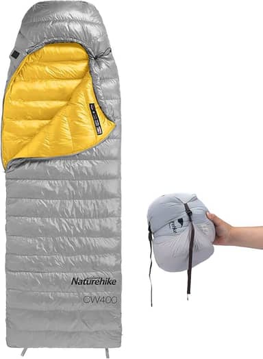 Naturehike Saco de dormir duplo de 20 graus com travesseiros para casais e família, saco de dormir de flanela coberto de duas camadas tamanho queen para todas as estações, acampamento, caminhada,