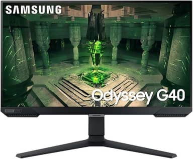 Monitor Gamer Samsung Odyssey G40, 25"/27", FHD, 240 Hz, 1ms, com ajuste de altura, HDMI, DP, Gsync, Freesync, Preto