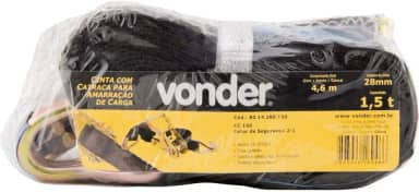 Jogo De Cinta Com Catraca Para Amarração De Carga 1,5 Tf/0,75 Tf, Cc 150, Vonder