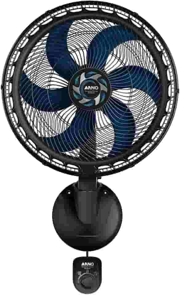 Ventilador de Parede Arno Xtreme Force Breeze 50cm VB51, 126W, 6 Pás, 3 Velocidades, Modo Sono Tranquilo, Oscilação 80º, 220V