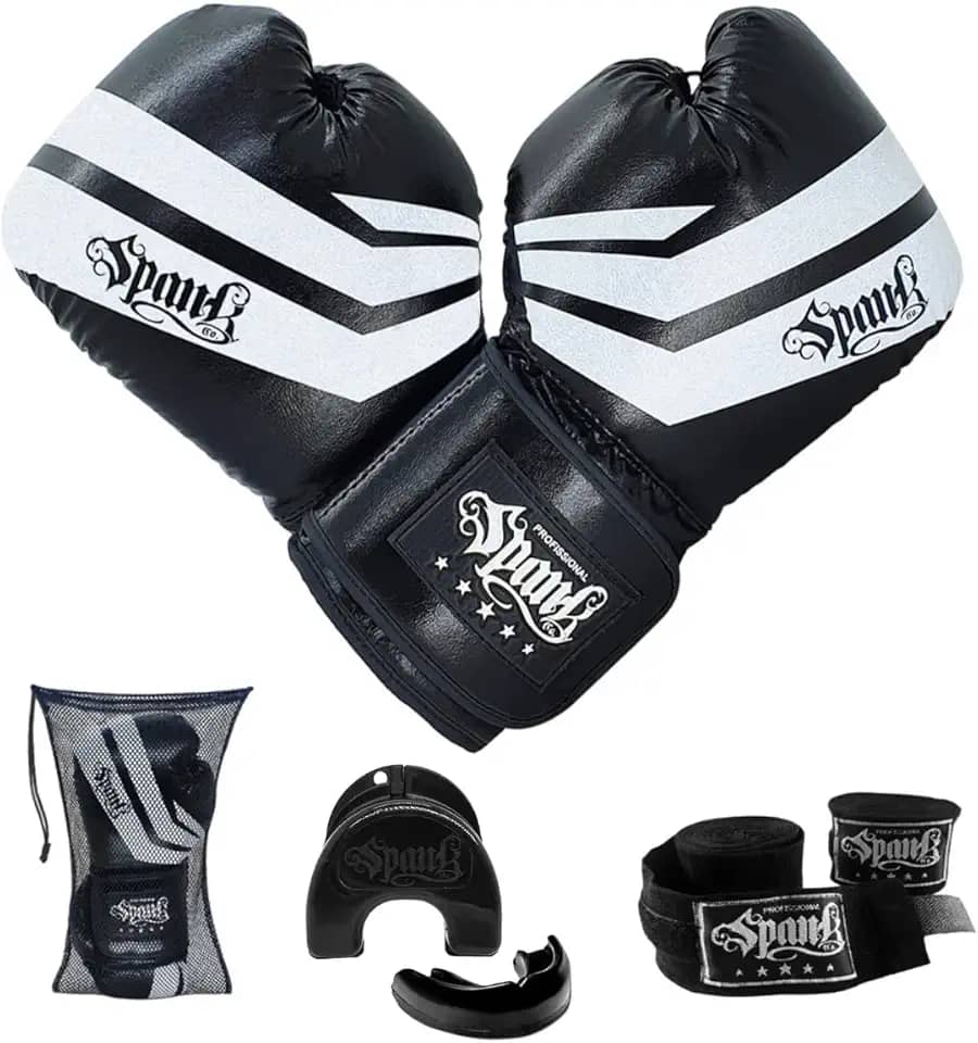 Kit Luva De Boxe Comfy Spank Protetor Bucal Bandagem 3 Metros