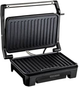 BLACK+DECKER Grill Elétrico com Prensa, com Acabamento Inox, 800W, Modelo G1200, 110V