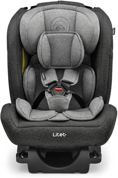 Cadeira para Auto 0-36Kg Isofix Litet All Stages Fix 2.0 Preta e Cinza - BB452
