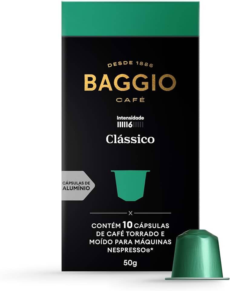 Baggio Café Cápsulas De Café Clássico Compatível Com Nespresso Contém 10 Cápsulas