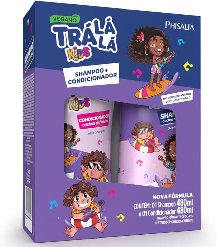 Tra La La - Kit Tra La La Sh+Cond Kids 480Ml Cachos