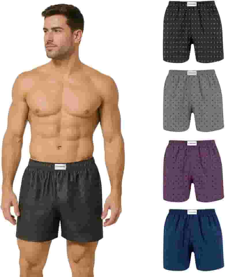 Kit 4 Cuecas Samba Canção Microfibra Rouper Basic Masculino