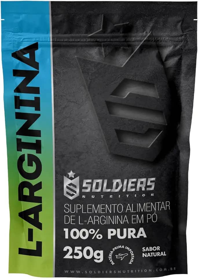 Arginina 250g - 100% Puro Importado - Soldiers Nutrition