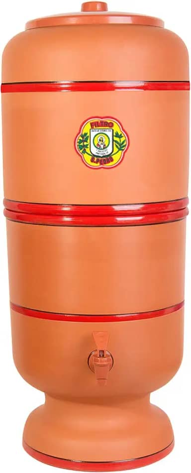 Filtro de Barro São Pedro 2 Litros com 1 Boia e 1 Vela Tripla Ação