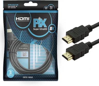 PIX CABO HDMI GOLD 2.1 8K HDR 19P 3M, Pix, 018-1030