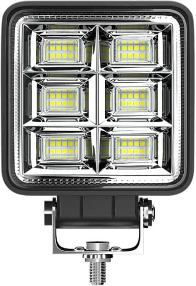 Farol de Milha Auxiliar Universal Quadrado Automotivo10-30V Bivolt 144W Super Forte, Longo Alcance 48 Leds, Para Carro Moto Caminhão Off Road Trator Maquina
