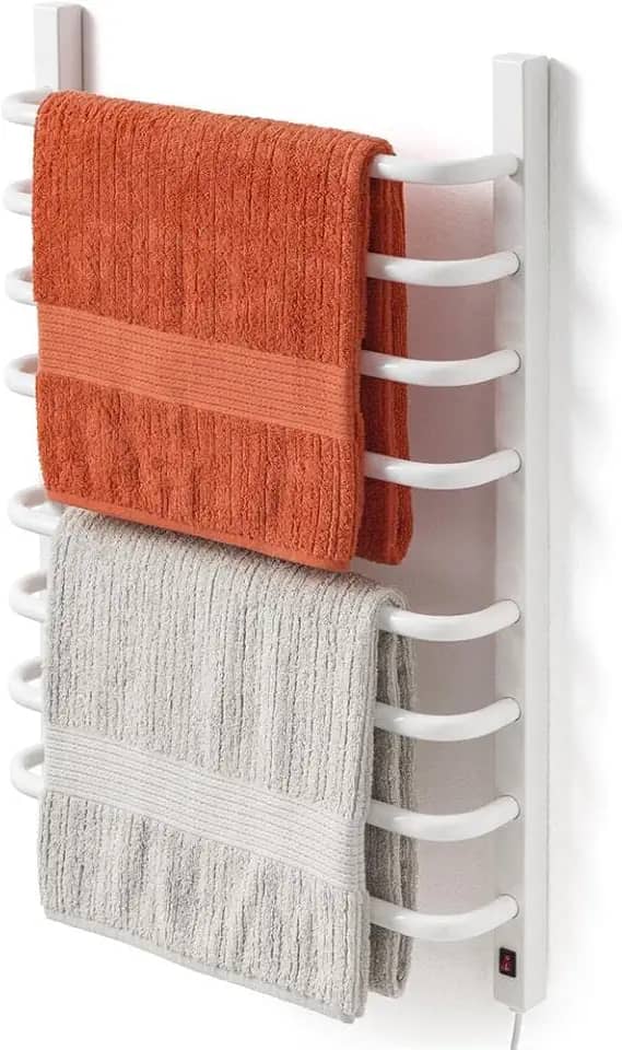 Toalheiro Térmico 220v para 2 Toalhas Fio Lado Direito Branco