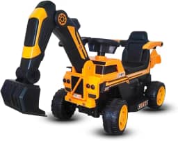 Bang Toys Carro Elétrico Infantil Trator Excavor Terra X1 6v Amarelo