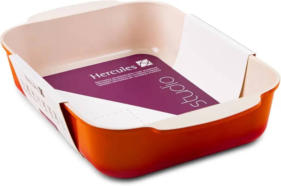 Assadeira Retangular Laranja 25X20CM Hercules PA9000-A25L