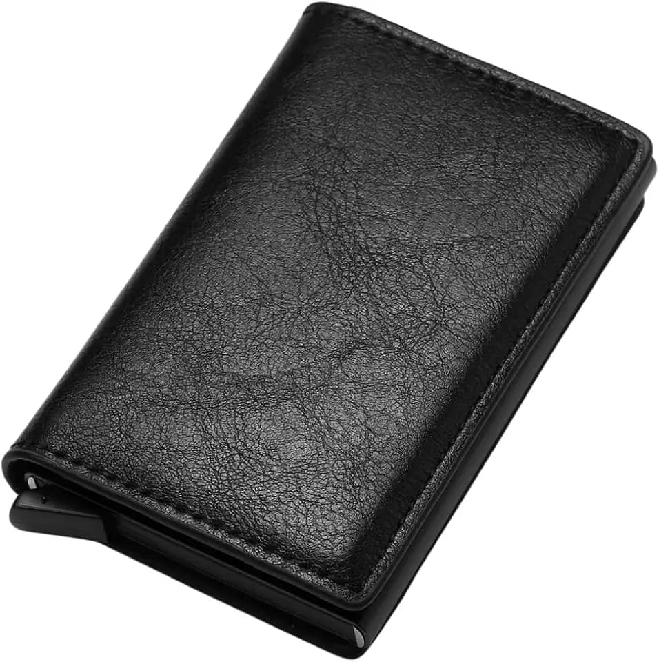 Carteira Masculina Proteção RFID Antifurto Slim Porta Cartões Notas