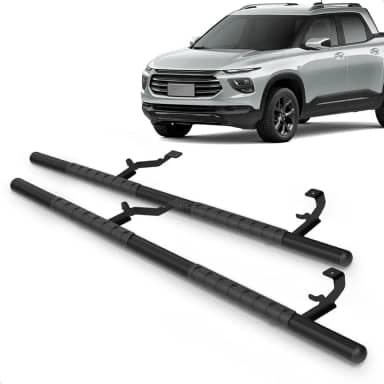 Par Estribo Lateral Tubular 2.1/2' Preto Montana 2023 A 2025 Aço Carbono Kit Fixação Incluso