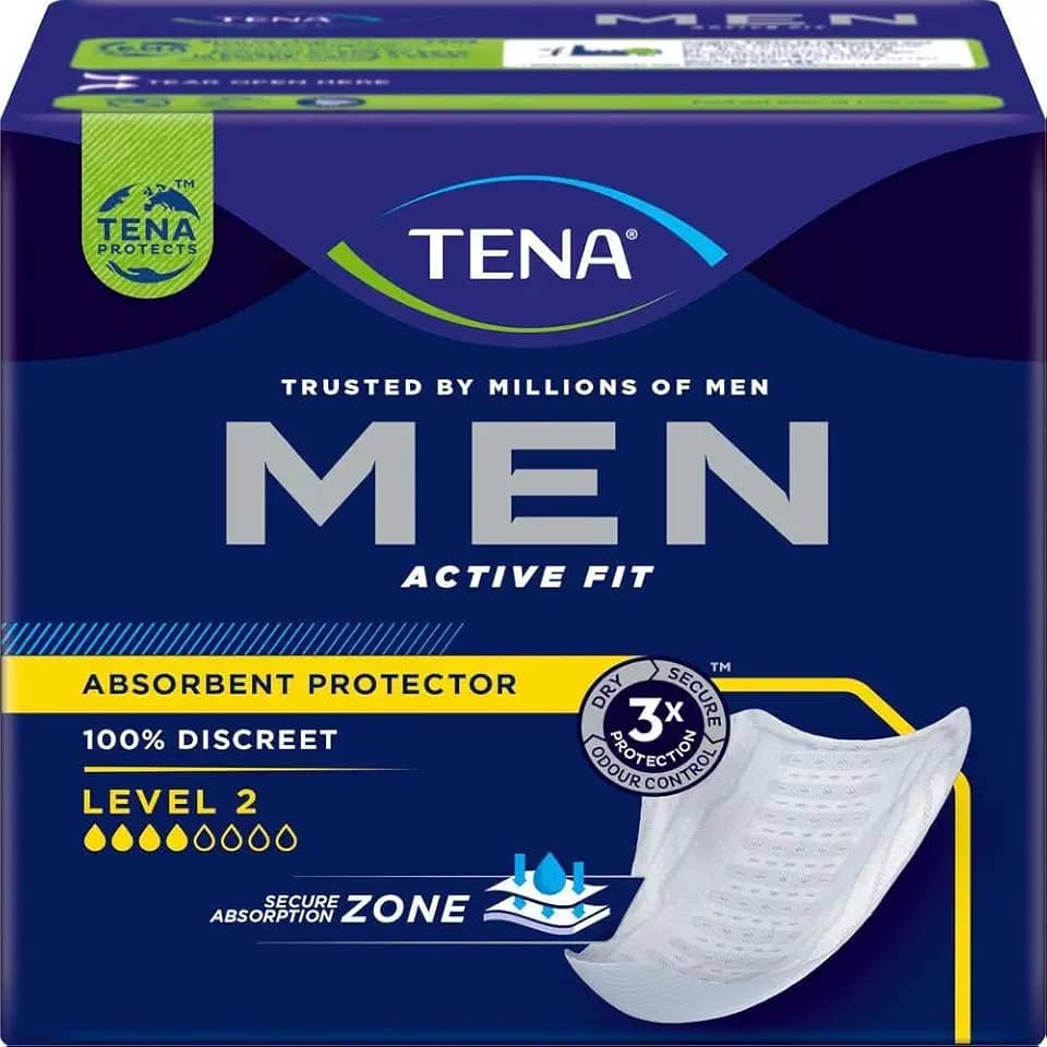 TENA Absorvente Protetor Masculino Tena Men Active Fit 10 Unidades