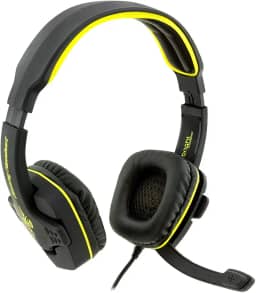 Bright Headset Fone Gamer USB 7.1 áudio surround com haste regulável, controle de volume, microfone integrado, som virtual 7.1 e na captação de voz Preto