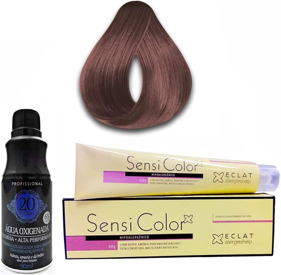 Coloração Sensi Color Hipoalergênica Alergoshop + Ox Cor 6.7