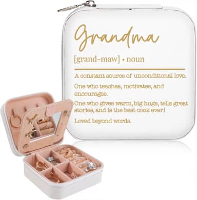 Xinezaa Presentes de aniversário de avó para avó da neta neto presentes do dia das mães para avó, vovó, avó, nova avó, gigi, caixa de joias para avó e avó