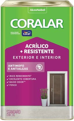 CORALAR ACRÍLICO MAIS RESISTENTE AREIA 18L - CORAL