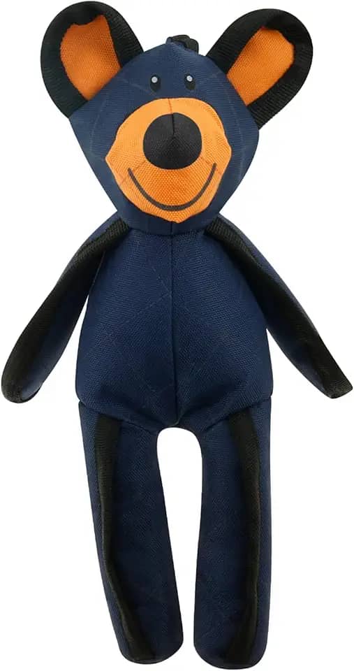 Unbreaka Bear Dog Toy, brinquedo indestrutível, urso inquebrável para cães, brinquedo para mastigar cães para limpar os dentes, brinquedo de pelúcia para cães que rangem, brinquedo interativo para