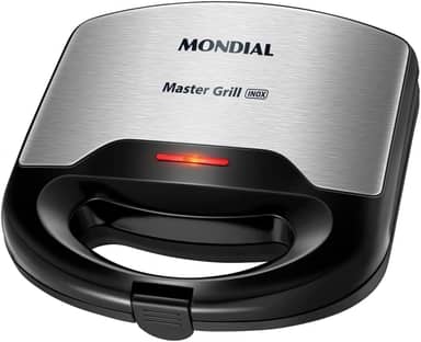 MONDIAL Sanduicheira Master Grill Inox, 110V, Preto, 750W - S-20
