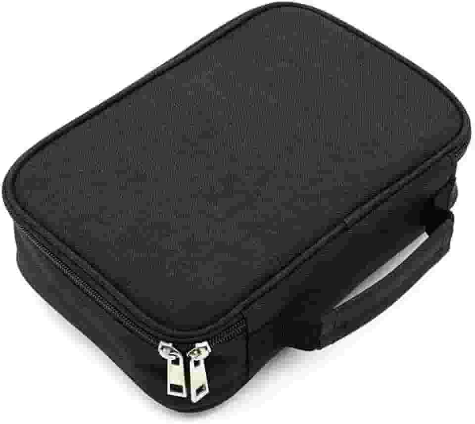 Estojo BOX escolar de grande capacidade armazenamento 100 Pens Impermeável (Preto)