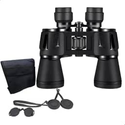 Binóculo Profissional De Longo Alcance 20x50 Lente Alta Definição - Zoom Visão Com Pouca Iluminação Portátil Impermeável Regulagem de Foco