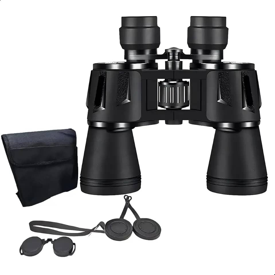 Binóculo Profissional De Longo Alcance 20x50 Lente Alta Definição - Zoom Visão Com Pouca Iluminação Portátil Impermeável Regulagem de Foco